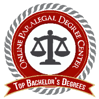 Top Bachelor's Degrees - Online Paralegal Degree badge