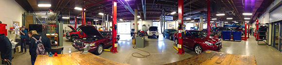 Panoramic view of the Auto Lab