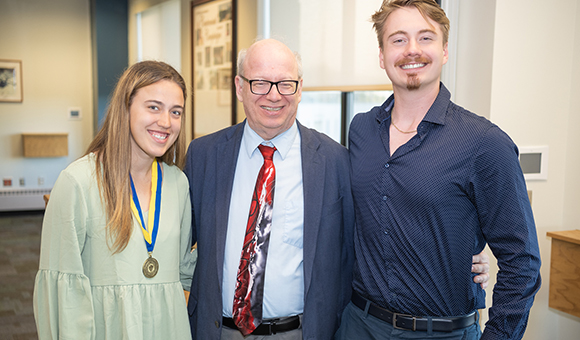 Samantha Dayter, President Zvi Szafran and Jonah Black