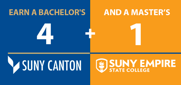 Earn a Bachelor's and a Master's at SUNY Canton and SUNY Empire