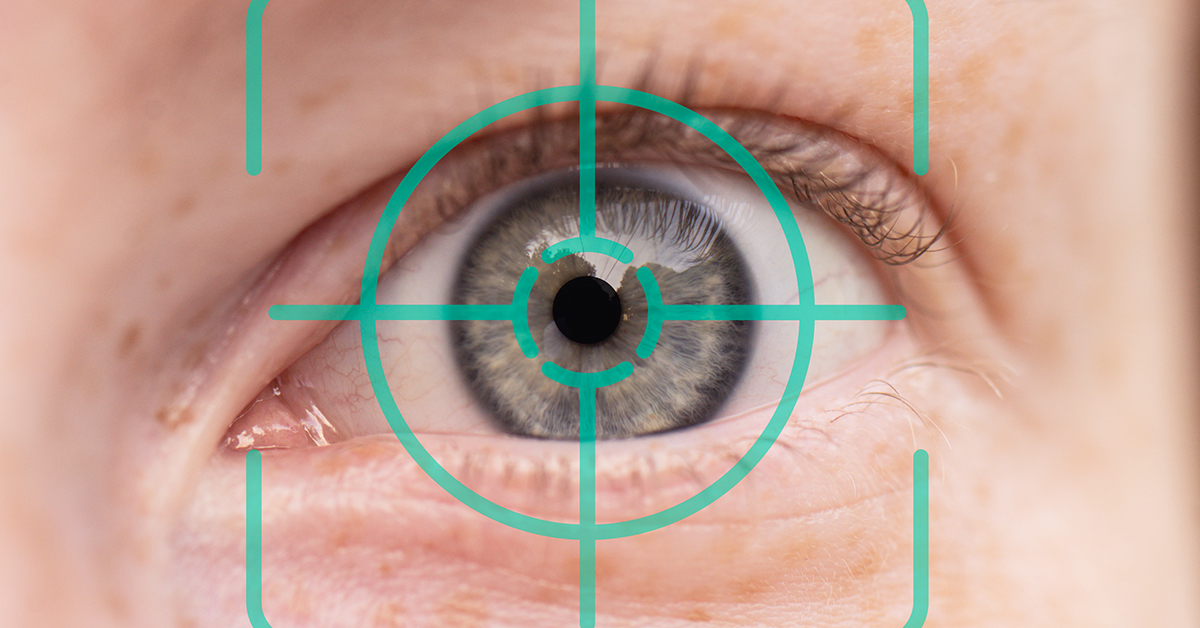 Eyeball with a tracking target