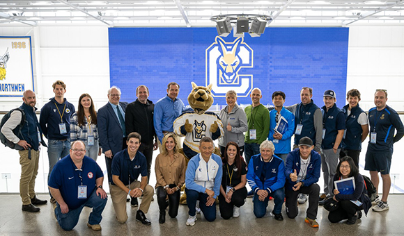 FISU group shot at SUNY Canton’s Roos House Ice Arena
