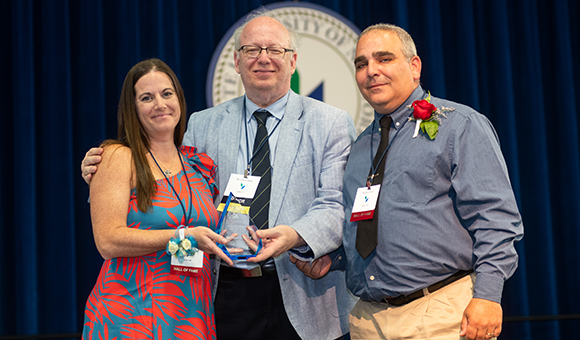 Michelle Perry, President Zvi Szafran and Michael Perry