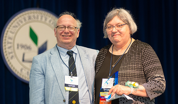 President Szafran and Anne Williams