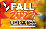 Fall 2022 Updates