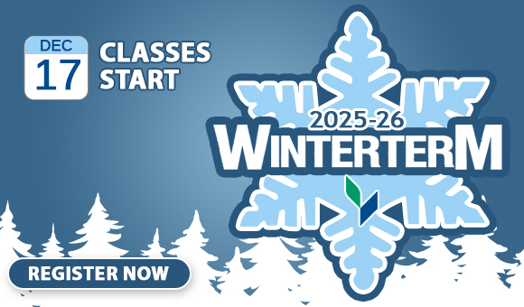 Winterterm 2025-26 - Classes Start Dec 17 - Register Now
