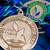 Commencement medallion and alumni pin