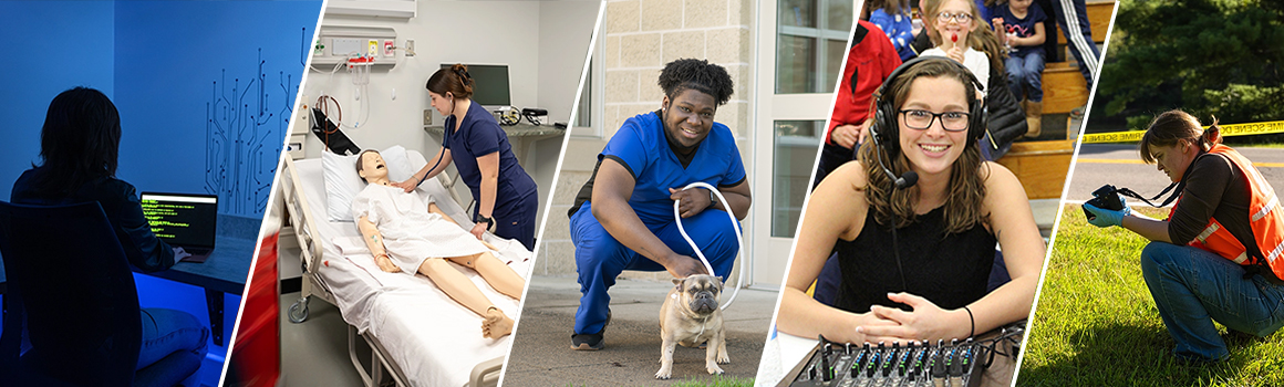 Cybersecurity, Nursing, Vet Tech, Sports Management, and Criminal Justice